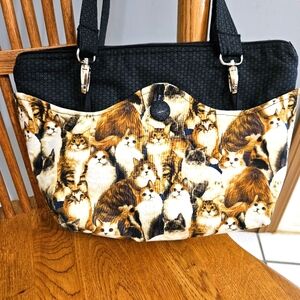 Cat Print Tote Bag